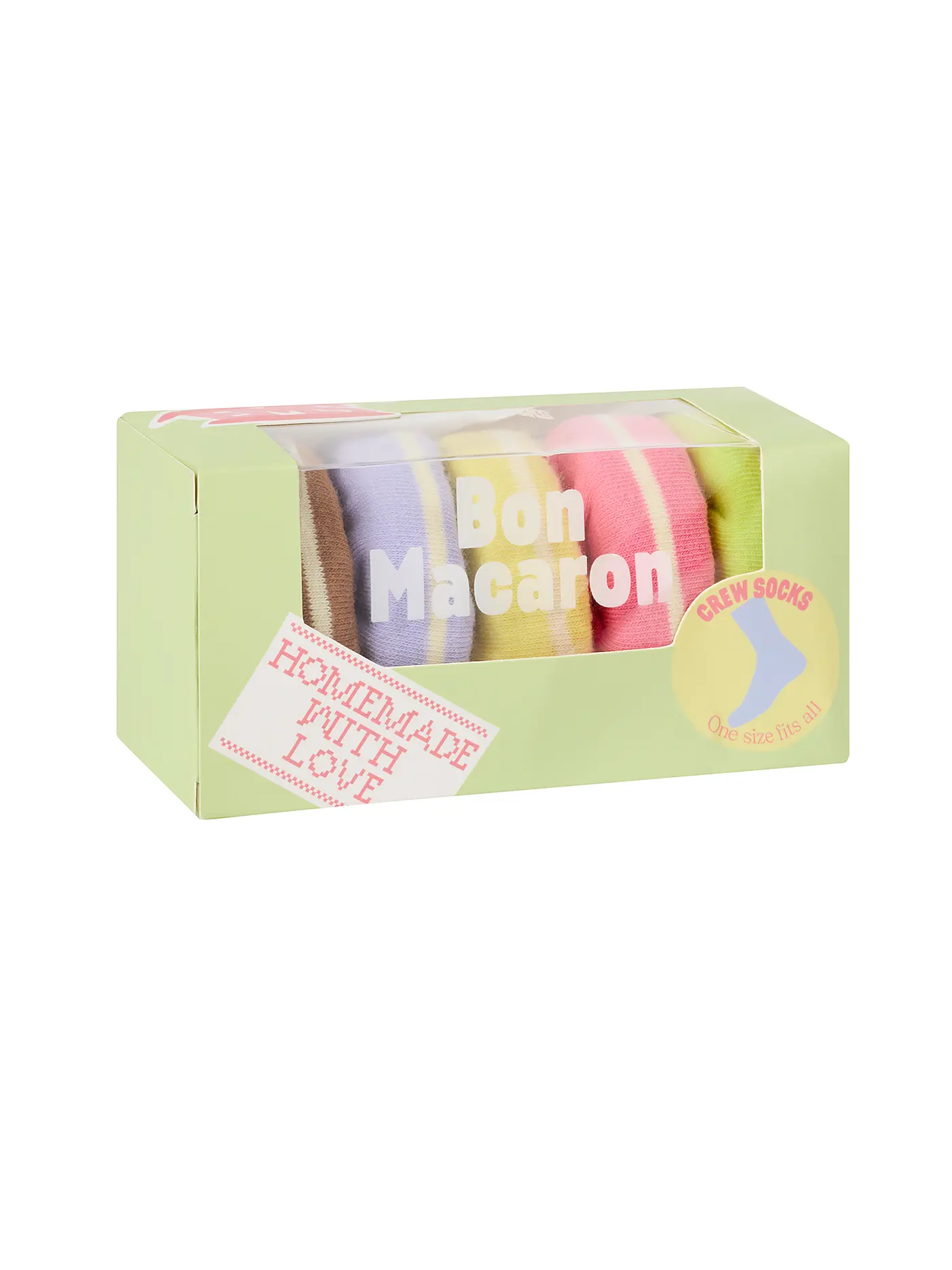 EAT MY SOCKS | Socken 36-45 BON MACARON lilagelbruen | 